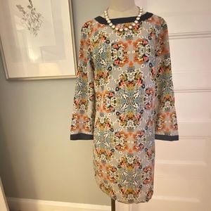 J Crew 3/4 sleeve knee length dress
